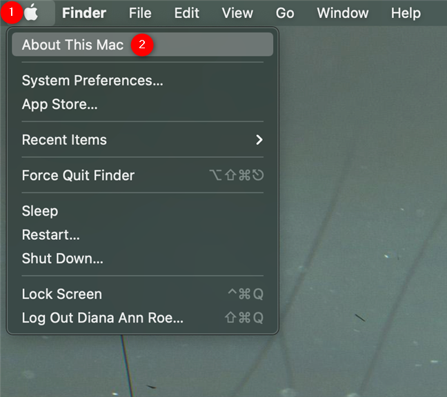 Seleccione Acerca de esta Mac para encontrar la versión actual de Mac OS